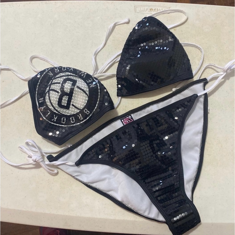 Brooklyn nets sequence string bikini